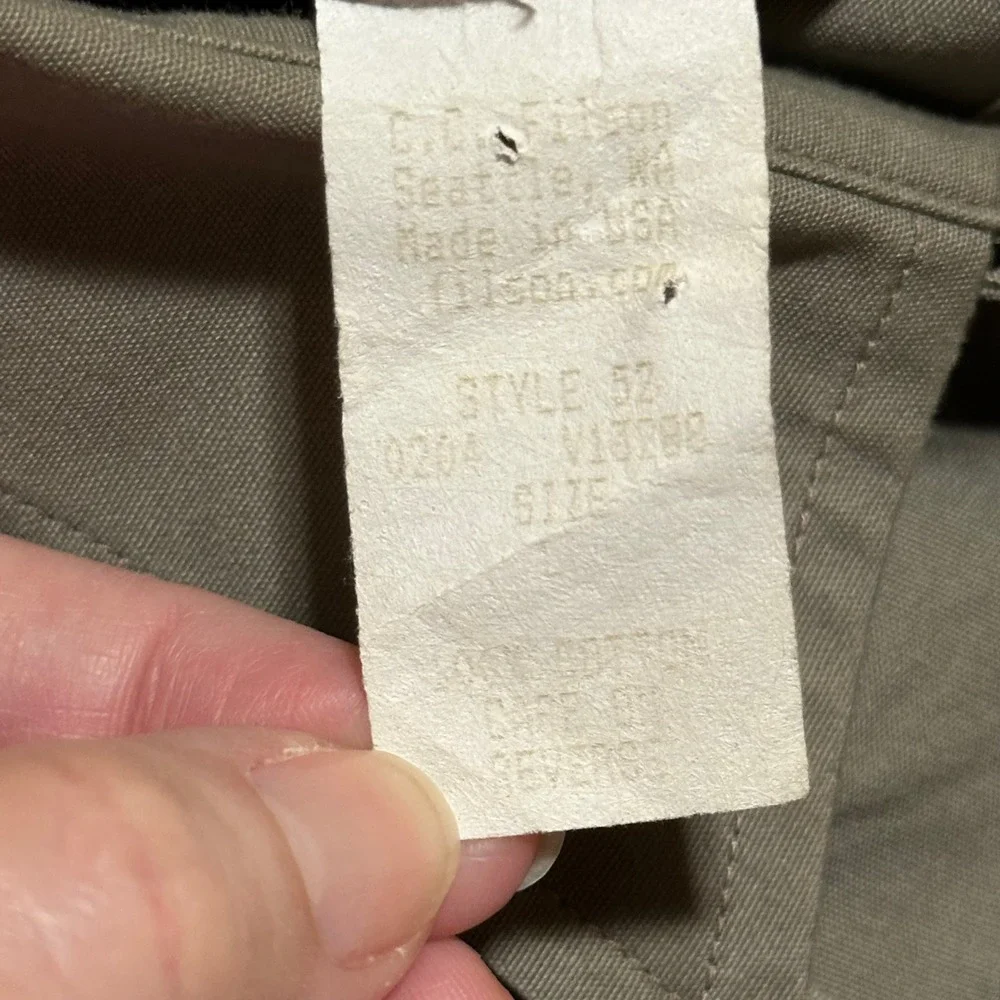 C.C. Filson Work Shirt Mens L Green USA Made Y2K Utility Chore Pockets - Picture 8 of 13